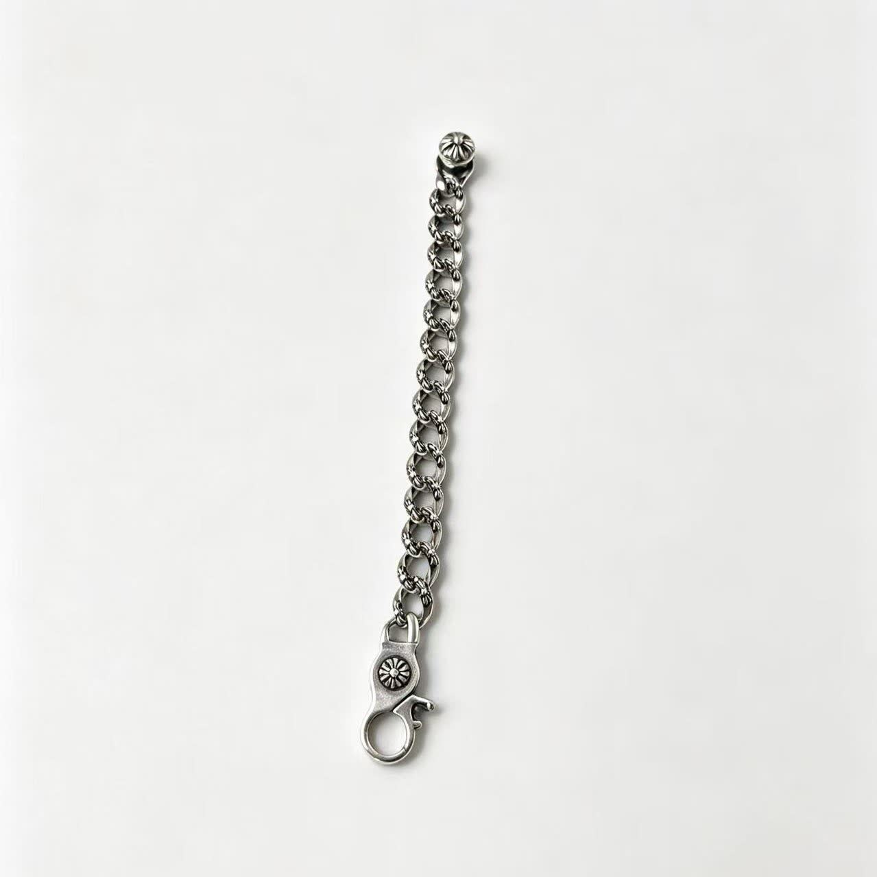 Chrome Hearts Silver Flower Link Bracelet